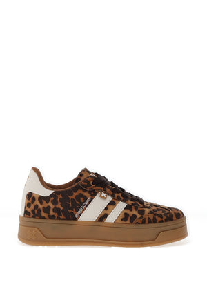 Xti Womens Leopard Printed Gum Trainers, Leopard