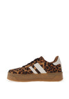 Xti Womens Leopard Printed Gum Trainers, Leopard
