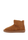 Xti Womens Faux Suede Flat Ankle Boot, Camel