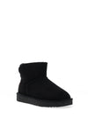 Xti Womens Faux Suede Flat Ankle Boot, Negro