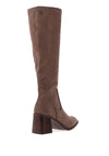 Xti Womens Faux Suede Knee High Boots, Taupe