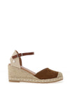 Xti Womens Woven Wedge Sandals, Taupe