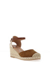Xti Womens Woven Wedge Sandals, Taupe