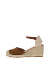Xti Womens Woven Wedge Sandals, Taupe