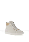 Xti Womens Star Embossed High Top Trainers, White