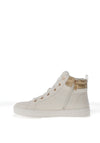 Xti Womens Star Embossed High Top Trainers, White