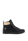 Xti Womens Star Embossed High Top Trainers, Black