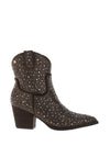 Xti Womens Faux Suede Studded Western Boots, Taupe
