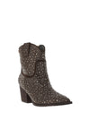 Xti Womens Faux Suede Studded Western Boots, Taupe