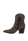 Xti Womens Faux Suede Studded Western Boots, Taupe