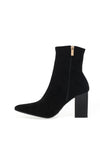 Xti Womens Faux Suede Ankle Boots, Negro