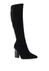 Xti Womens Faux Suede Knee High Boots, Negro