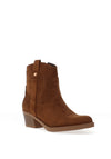 Xti Womens Block Heel Cowboy Ankle Boots, Camel