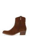 Xti Womens Block Heel Cowboy Ankle Boots, Camel