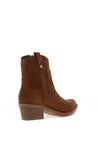 Xti Womens Block Heel Cowboy Ankle Boots, Camel
