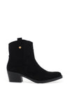 Xti Womens Block Heel Cowboy Ankle Boots, Black