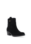Xti Womens Block Heel Cowboy Ankle Boots, Black
