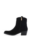 Xti Womens Block Heel Cowboy Ankle Boots, Black