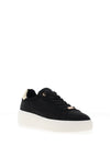 Xti Womens Diamante Encrusted Platform Trainers, Black