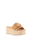 Xti Womens Platform Mule Sandals, Camel