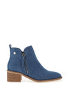 Xti Womens Denim Western Ankle Boots, Navy