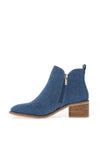 Xti Womens Denim Western Ankle Boots, Navy
