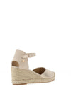 Xti Womens Metallic Espadrille Wedge Sandals, Gold