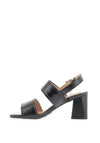 Xti Womens Patent Block Heeled Shoes, Black