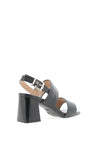 Xti Womens Patent Block Heeled Shoes, Black