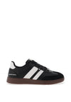 Xti Stripe Detail Lace Up Trainers, Black
