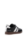 Xti Stripe Detail Lace Up Trainers, Black
