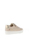 Xti Womens Woven Side Zip Trainers, Beige