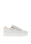 Xti Womens Woven Side Zip Trainers, White