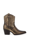 Xti Womens Distressed Heeled Western Boots, Gold