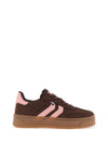 XTI Platform Lace Up Trainer, Brown