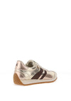 Xti Womens Crackled Metallic Trainers, Gold