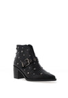 Xti Womens Studded Heeled Ankle Boot, Black