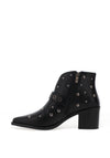 Xti Womens Studded Heeled Ankle Boot, Black
