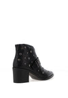 Xti Womens Studded Heeled Ankle Boot, Black