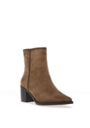 Xti Womens Structured High Ankle Heeled Boots, Taupe