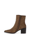 Xti Womens Structured High Ankle Heeled Boots, Taupe