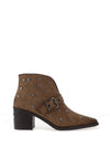 Xti Womens Studded Heeled Ankle Boot, Taupe