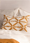 Riva Yard Taya Tuffed Rectangle Cushion, Gold
