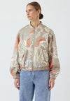 Y.A.S Asiko Floral Bomber Jacket, Green