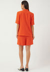 Y.A.S Staw Short Sleeve Blazer, Orange