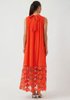 Y.A.S Twigsy Floral Lace Smock Dress, Orange