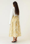 YAS Lemon High Waisted Midi Skirt, Yellow