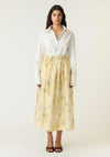 YAS Lemon High Waisted Midi Skirt, Yellow