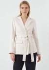 Y.A.S Sally Belted Blazer, Cream