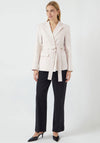 Y.A.S Sally Belted Blazer, Cream